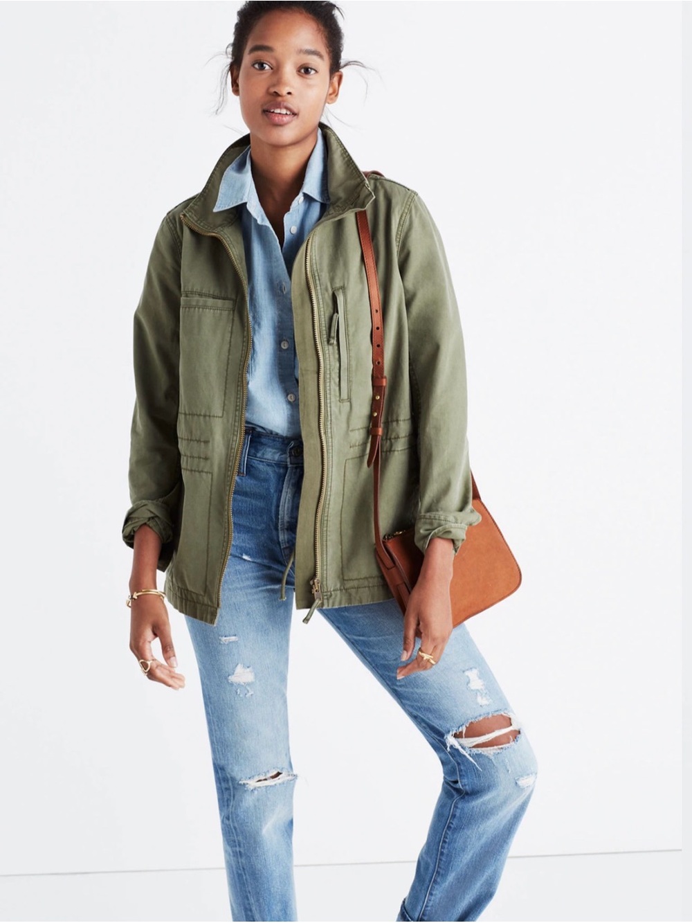 Madewell Olive Green Utility Jacket